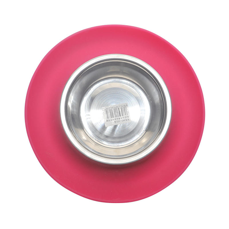 環(huán)保硅膠碗紅綠兩色，可供中小型寵物使用