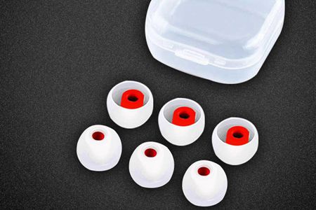 白色入耳式耳機塞子 白色入耳式耳機塞子